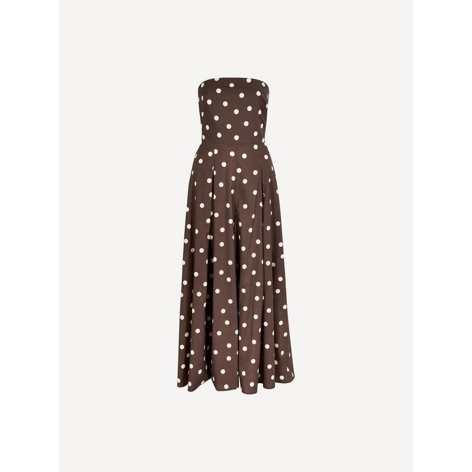 APRICOT Combinaison à Pois Nœud Dos Jambes Larges  