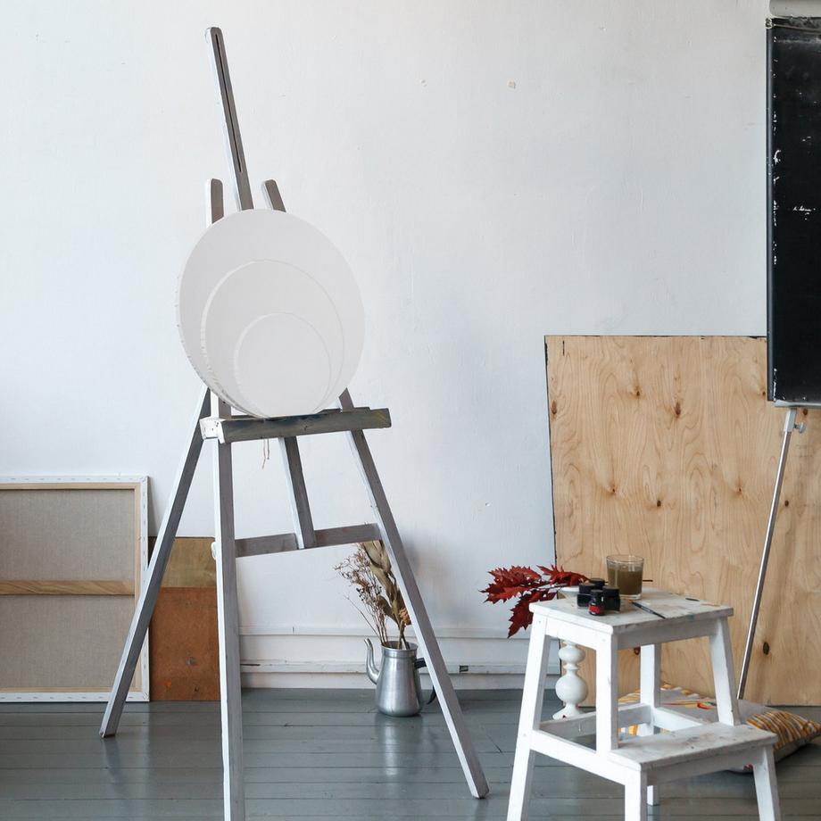 B2X Leinwand rund 6er Set  