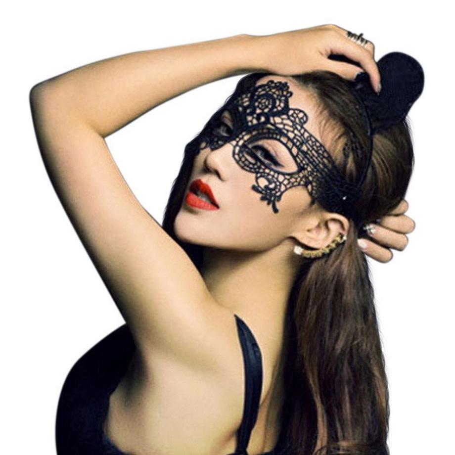 B2X  Masque sensuel pour les yeux en dentelle - Noir 