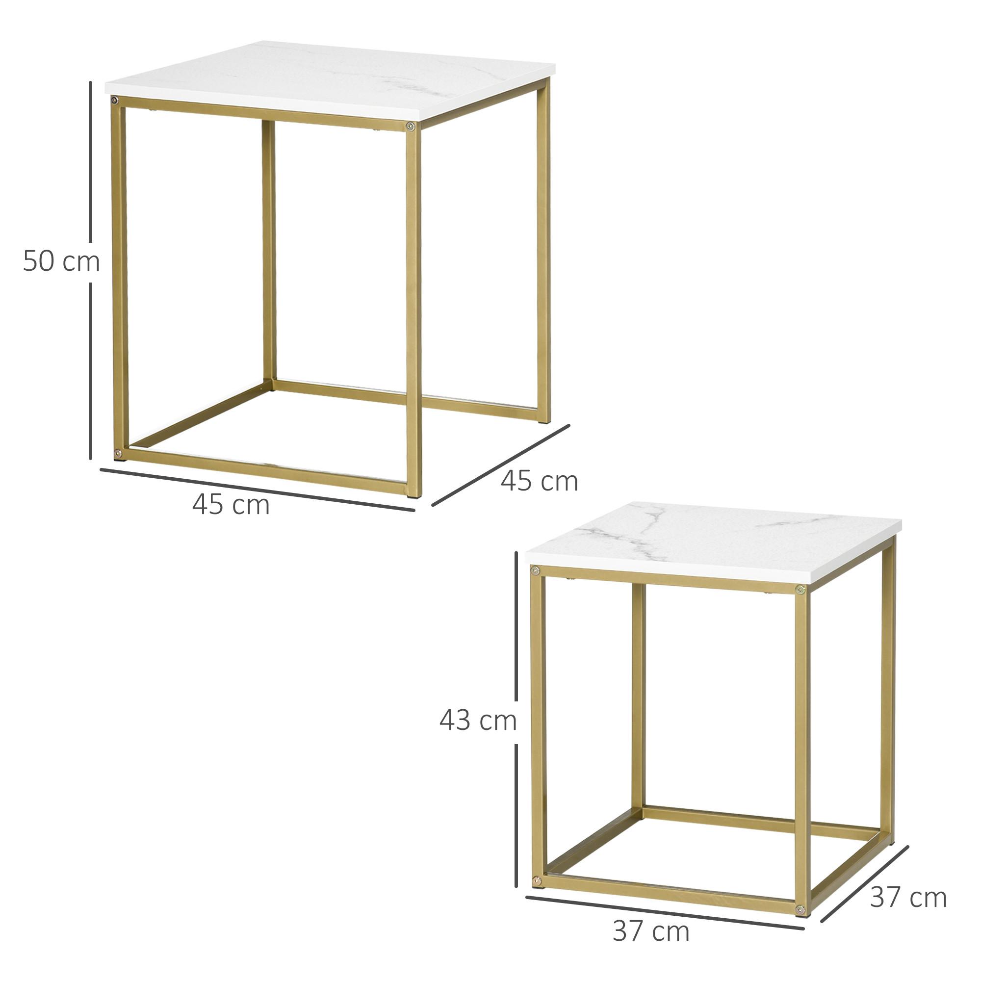 HOMCOM Ensemble de table basse  