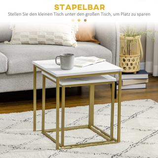 HOMCOM Ensemble de table basse  