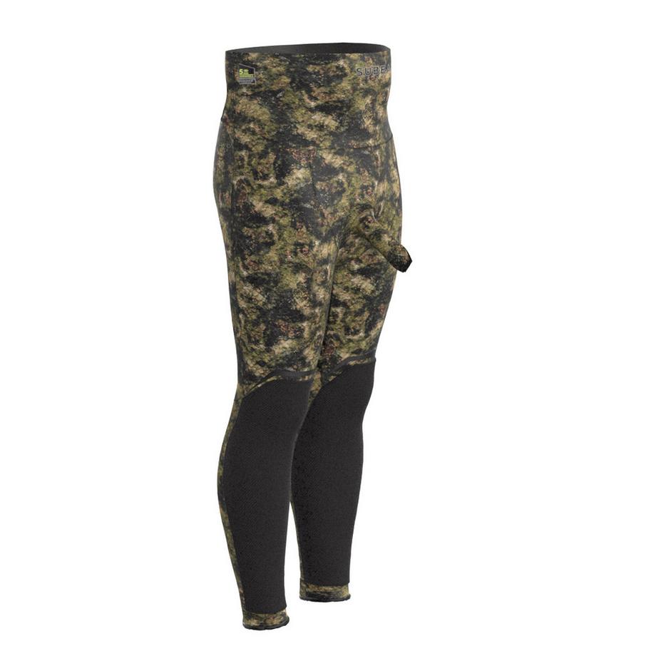 DECATHLON  Pantalon de plongée à la spearfishing en néoprène 5 mm, facteur de protection solaire 900+ et camouflage 