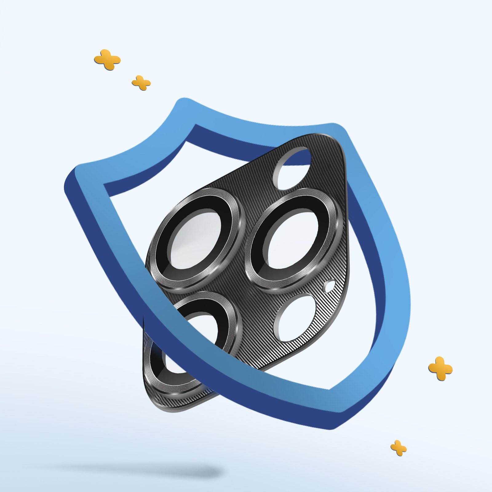 Avizar  Film Caméra iPhone 15 Pro Max Enkay Gris 