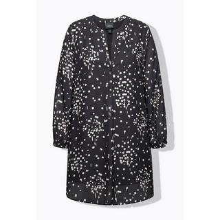 Ulla Popken Tunica Lunga Pallini Scollo a Tunica Maniche Lunghe  