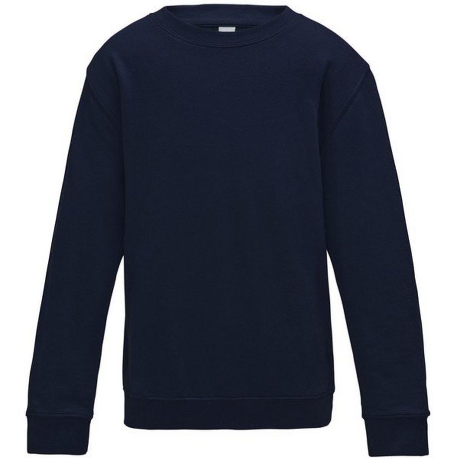 Just Hoods Plain Pullover mit Rundhalsausschnitt