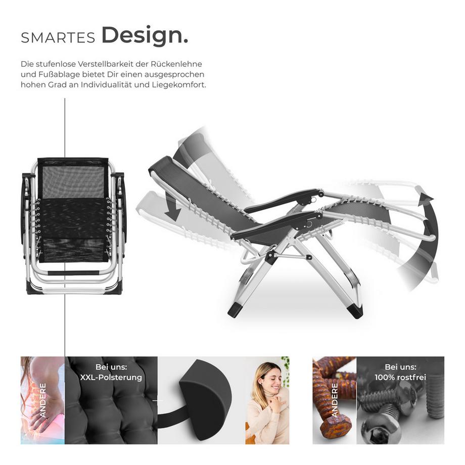 Tectake Lettini prendisole Cloud Pieghevole  