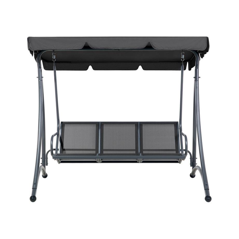 Beliani Hollywoodschaukel aus Stahl Klassisch BOGART  