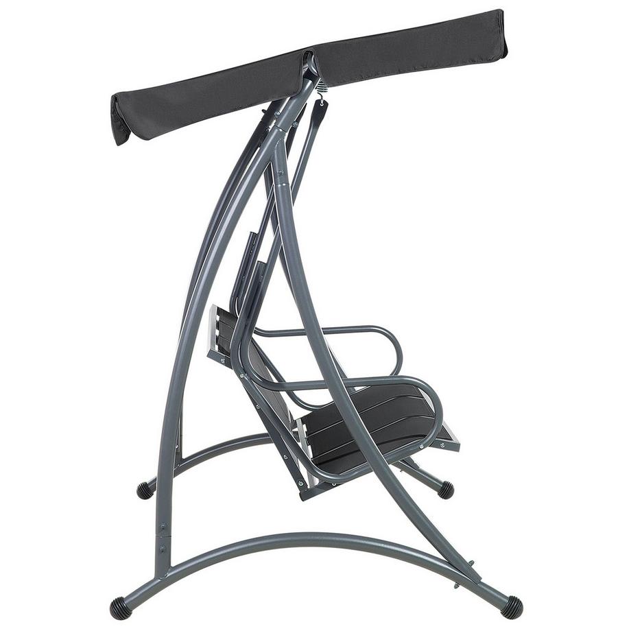 Beliani Hollywoodschaukel aus Stahl Klassisch BOGART  