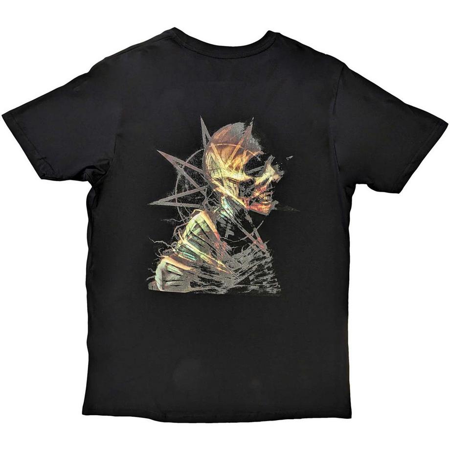 Slipknot  Maglietta Scheletro E Pentagramma 