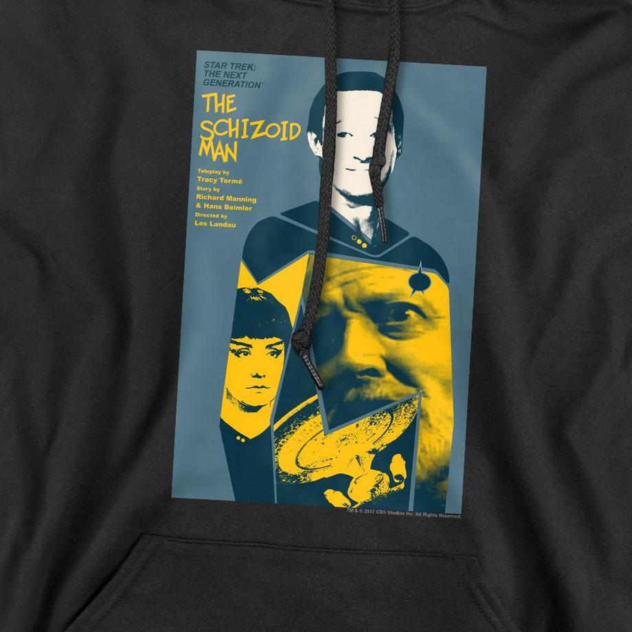 Star Trek The Next Generation Season 2 Episode 6 Felpa con Cappuccio  