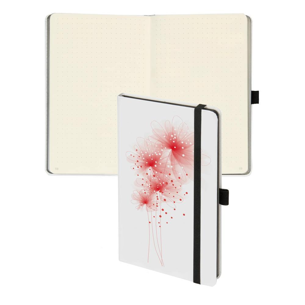 Biella Carnet de notes Kompagnon White Trend 2021, 12,5 x 19,5 cm, pointé  