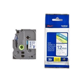 brother Cassetta nastro Brother TZe TZe-233 Colore Nastro: Bianco Colore carattere:Blu 12 mm 8 m  