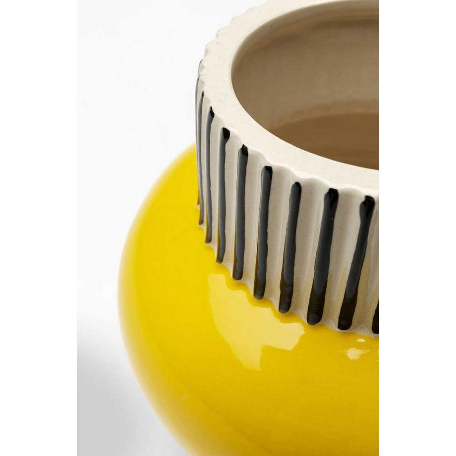 KARE Design Vase Calabria gelb 16  