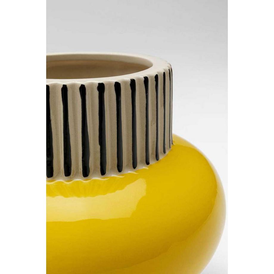 KARE Design Vase Calabria gelb 16  