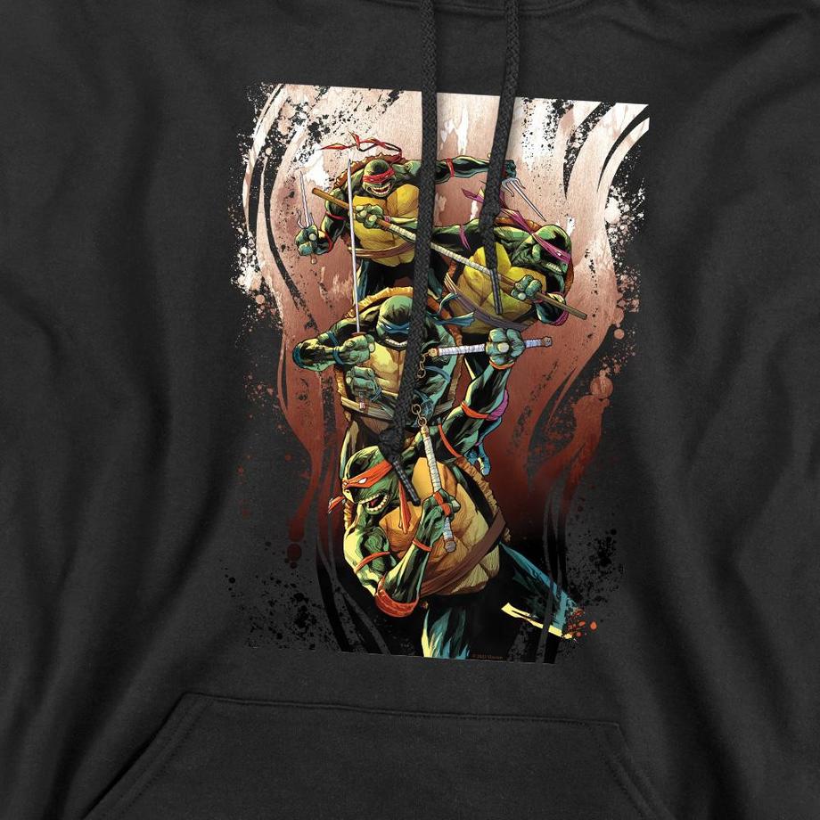 TEENAGE MUTANT NINJA TURTLE Sweat À Capuche Earthy Rainbow Warriors  