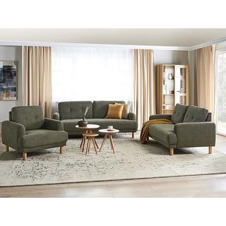 Beliani Divano 3 posti en Velluto a coste Retrò TUVE  