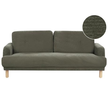 Beliani Divano 3 posti en Velluto a coste Retrò TUVE  