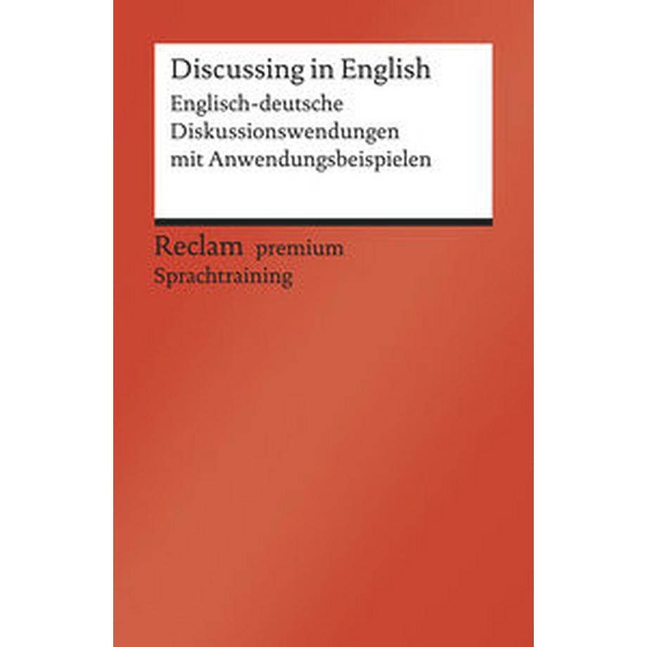 Reclam  Discussing in English 