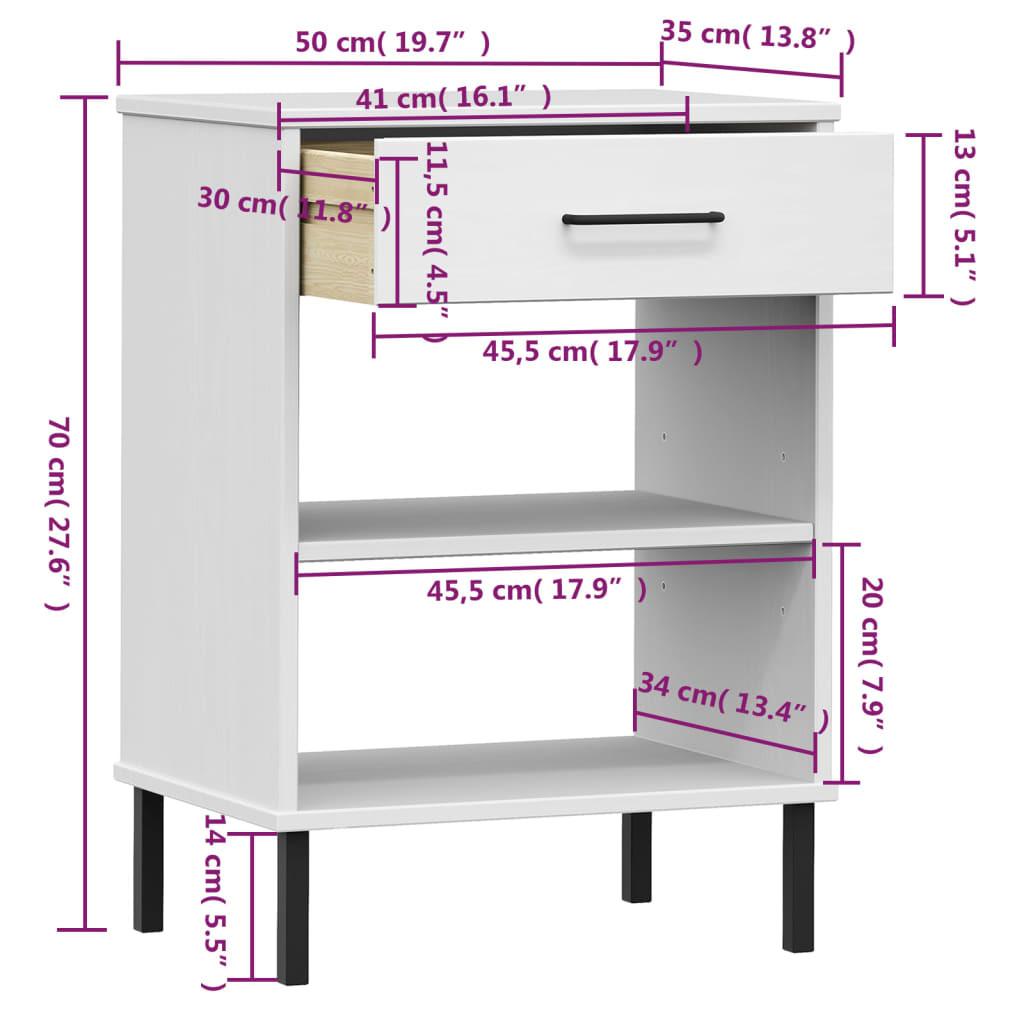 VidaXL Konsolenschrank kiefernholz  