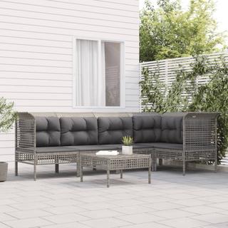 VidaXL set salotto da giardino Polirattan  