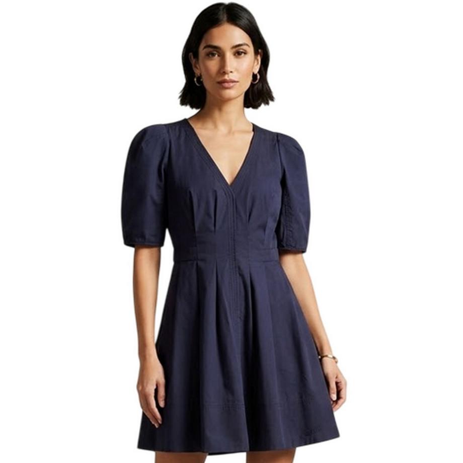 TED BAKER  Robe Courte Manches Bouffantes 