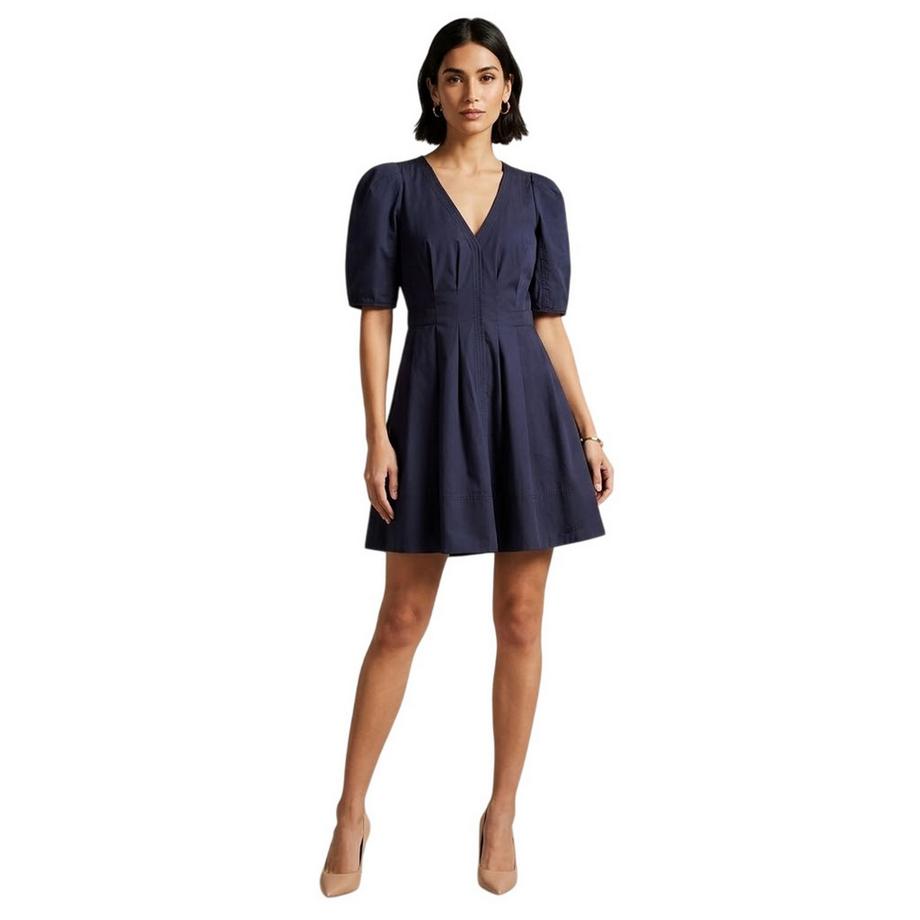 TED BAKER  Robe Courte Manches Bouffantes 
