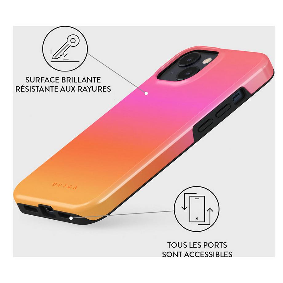 Burga  Custodia per iPhone 15 Plus MagSafe Tough  Sunset Club 