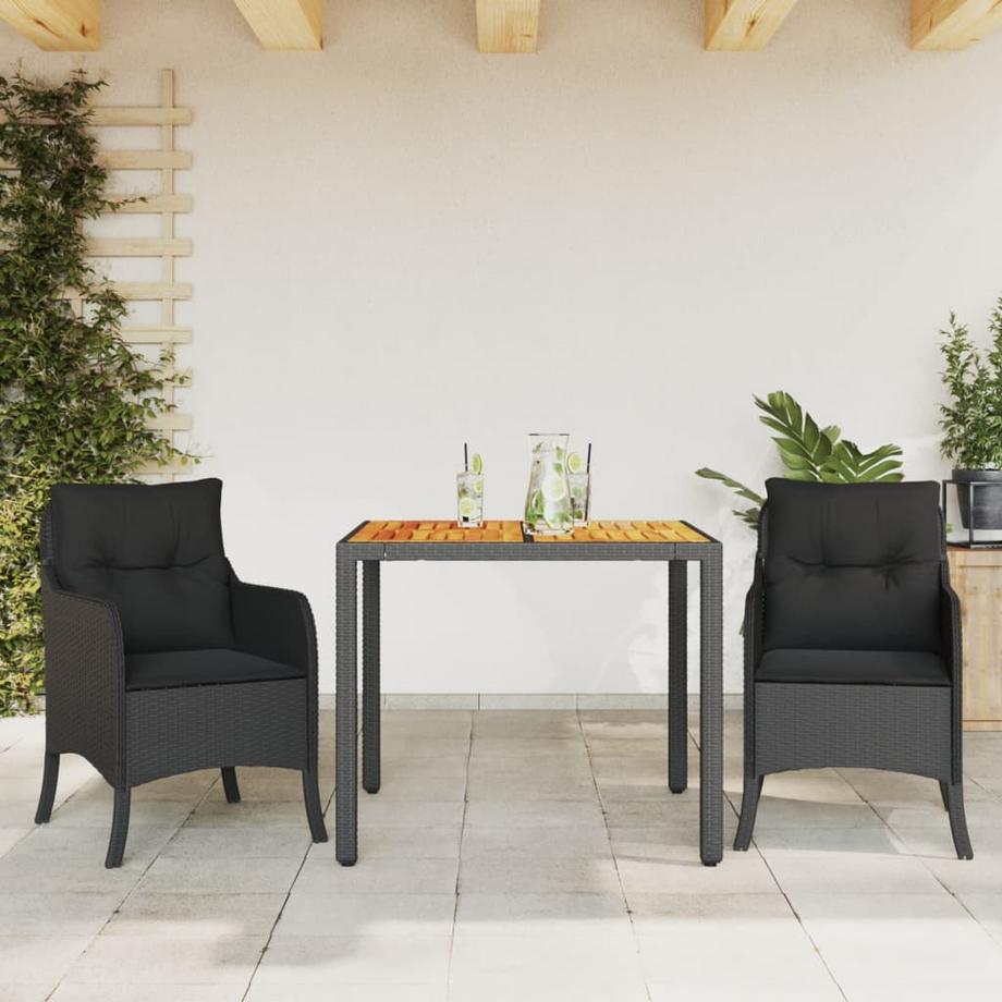 VidaXL set da pranzo da giardino Polirattan  