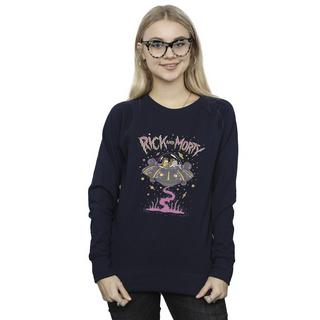 Rick And Morty Rick and Morty Raumschiff Print Sweatshirt  