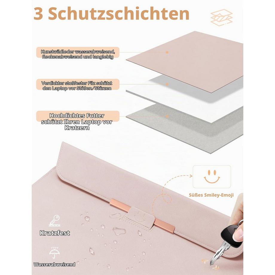 Only-bags.store Fodero per laptop con supporto  