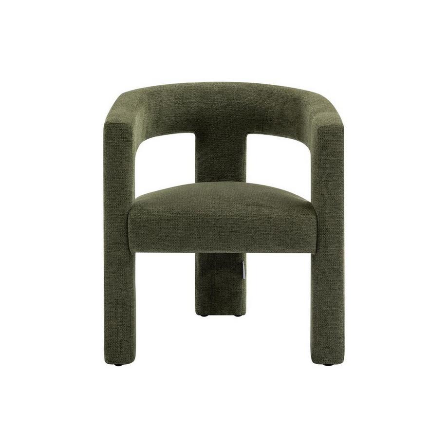 Vente-unique Poltrona in Tessuto testurizzato Verde - FAVINA  