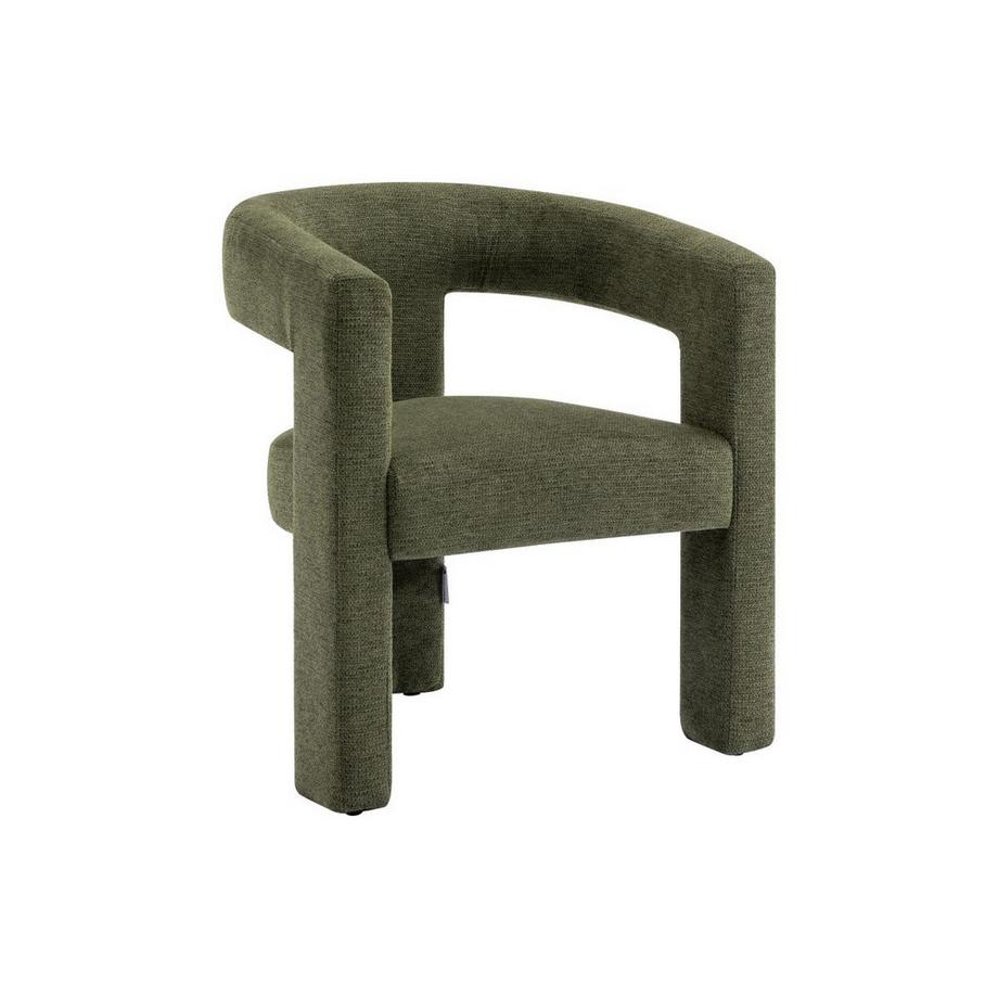 Vente-unique Poltrona in Tessuto testurizzato Verde - FAVINA  