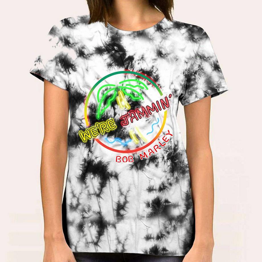 Bob Marley Bob Marley We're Jammin' Tie-Dye T-Shirt  