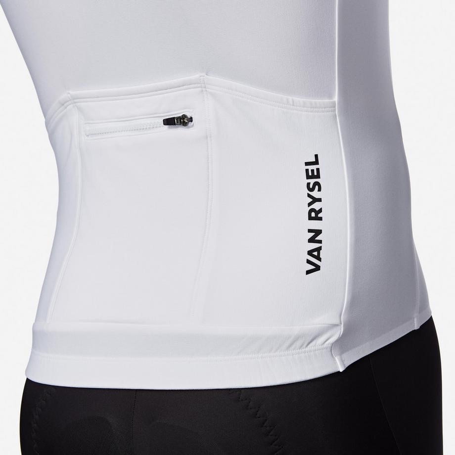 VAN RYSEL  Maillot de vélo de route manches longues mi saison unisexe, RCR-R 2 blanc 