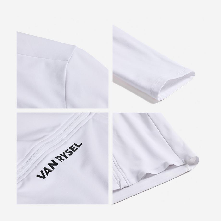 VAN RYSEL  Maillot de vélo de route manches longues mi saison unisexe, RCR-R 2 blanc 
