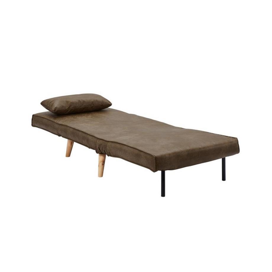 Vente-unique Fauteuil conible POSIO en microfibre vieillie  