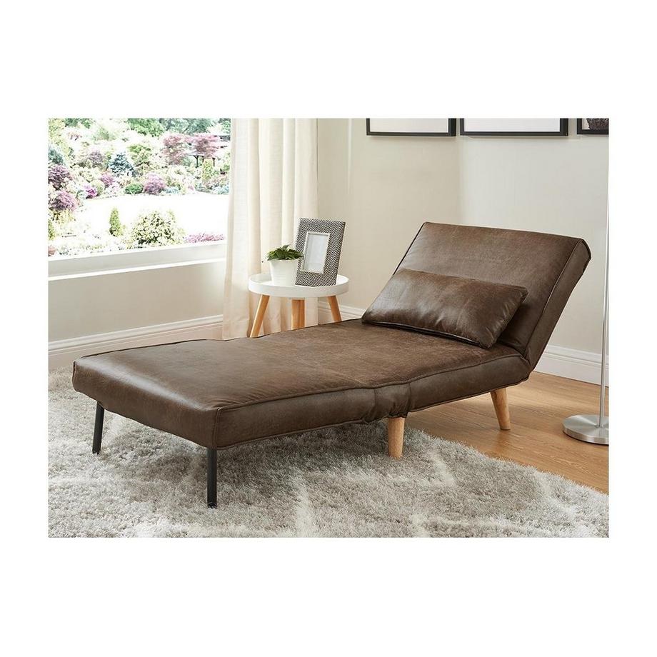 Vente-unique Fauteuil conible POSIO en microfibre vieillie  