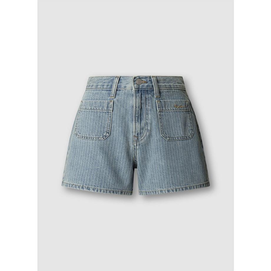 Pepe Jeans London Denim Shorts Gestreift  