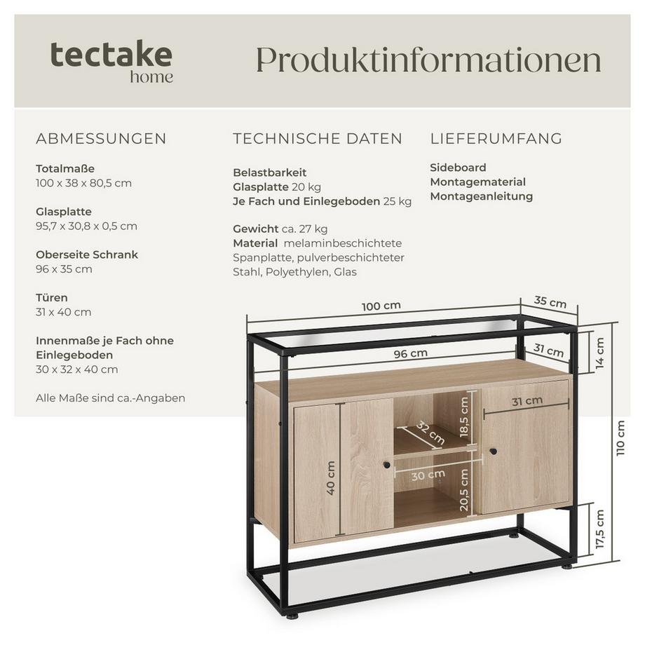 Tectake Credenza Oldham  