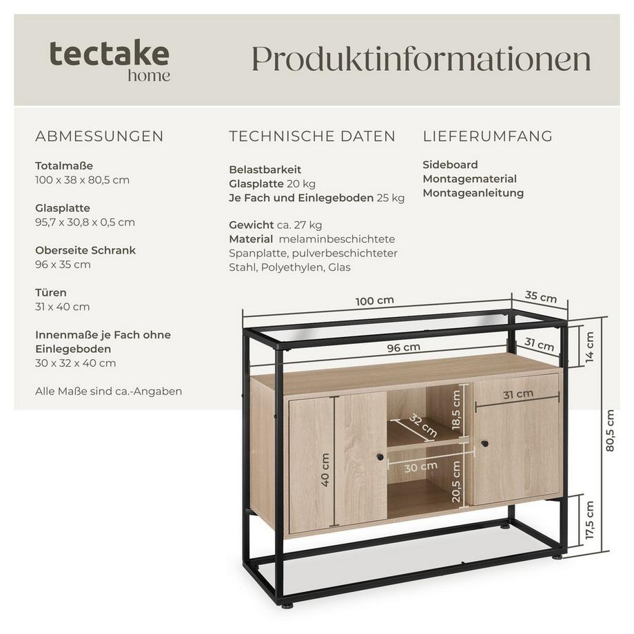 Tectake Credenza Oldham  