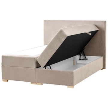 Boxspringbett mit Stauraum aus Stoff Modern MAJOR