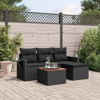 VidaXL set divano da giardino Polirattan  