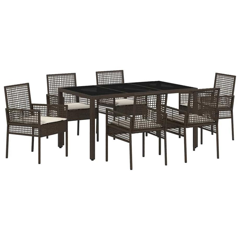 Set da Pranzo per Giardino Polyrattan
