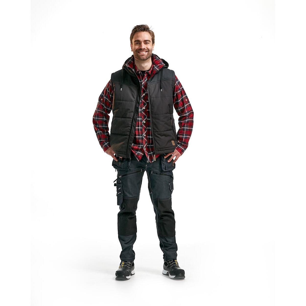 Blaklader Gilet Imbottito con Cappuccio  