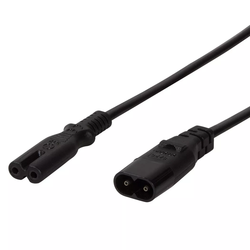 LogiLink 2m, IEC 60320-C8/IEC 60320-C7 Schwarz C7-Koppler C8-Koppler