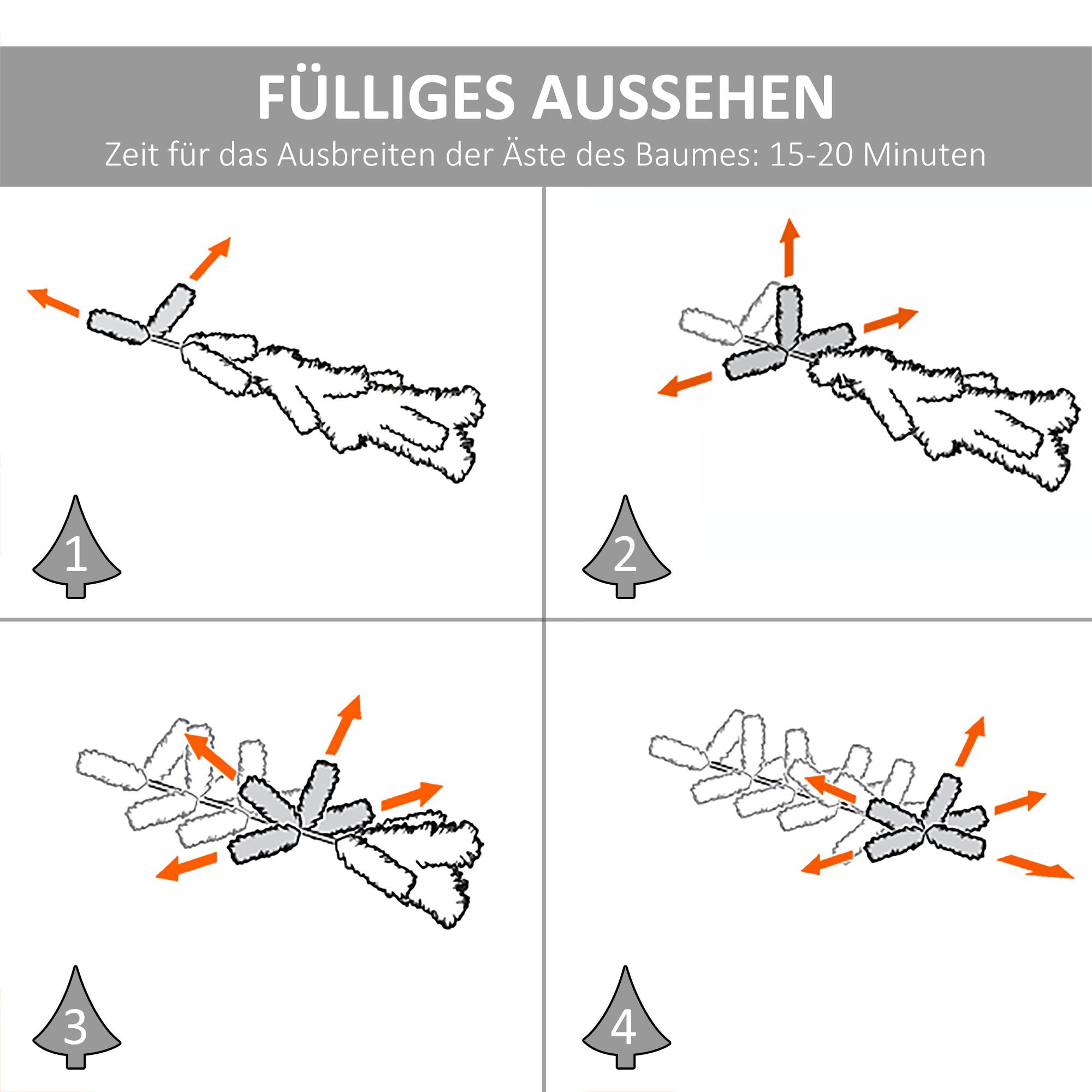 HOMCOM Weihnachtsbaum  