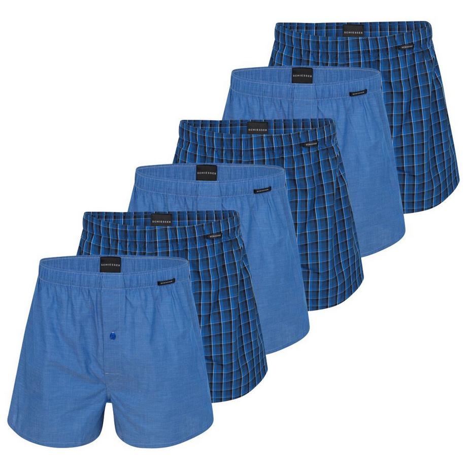 Schiesser Lot de 6 Boxers Tissés  