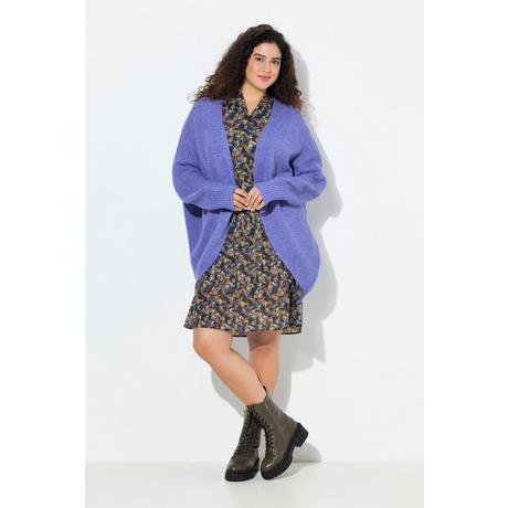 Ulla Popken Cardigan aperto Egg-Shape con lana  