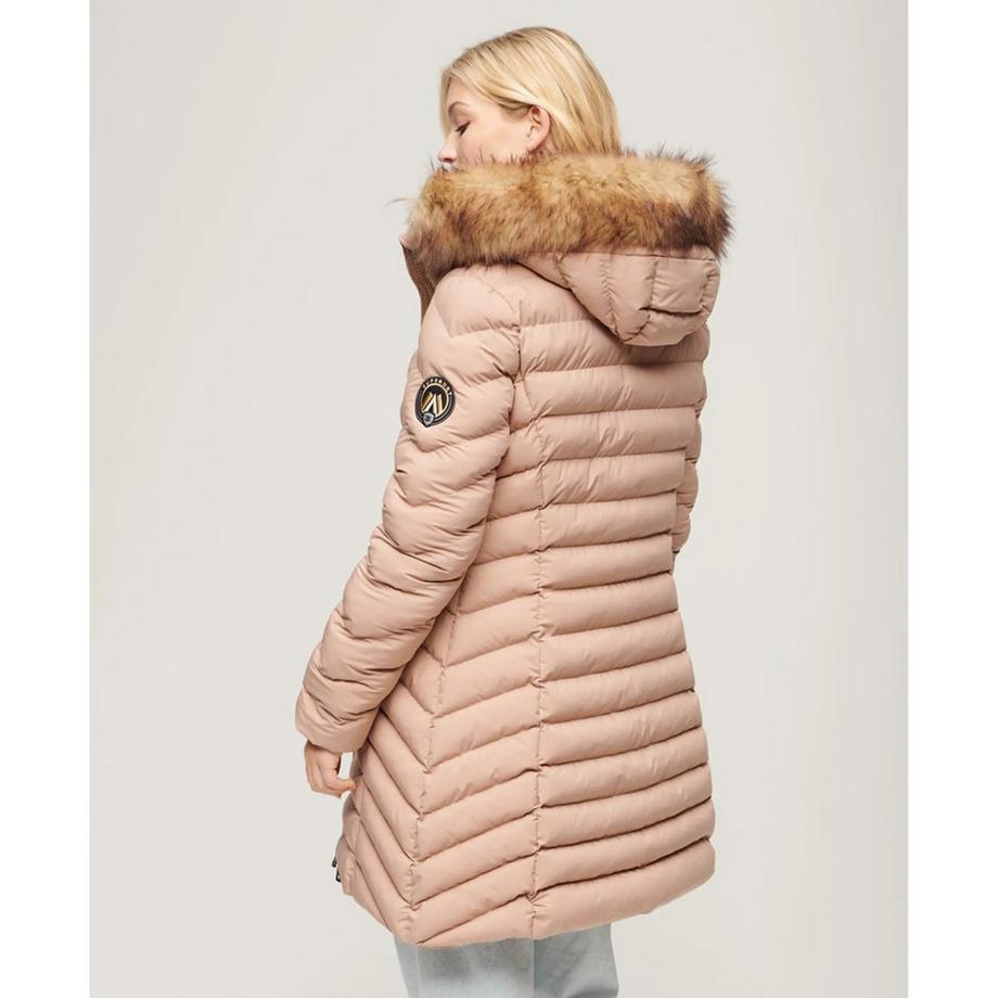 Superdry Fuji Faux Fur Doudoune Mi-Longue  