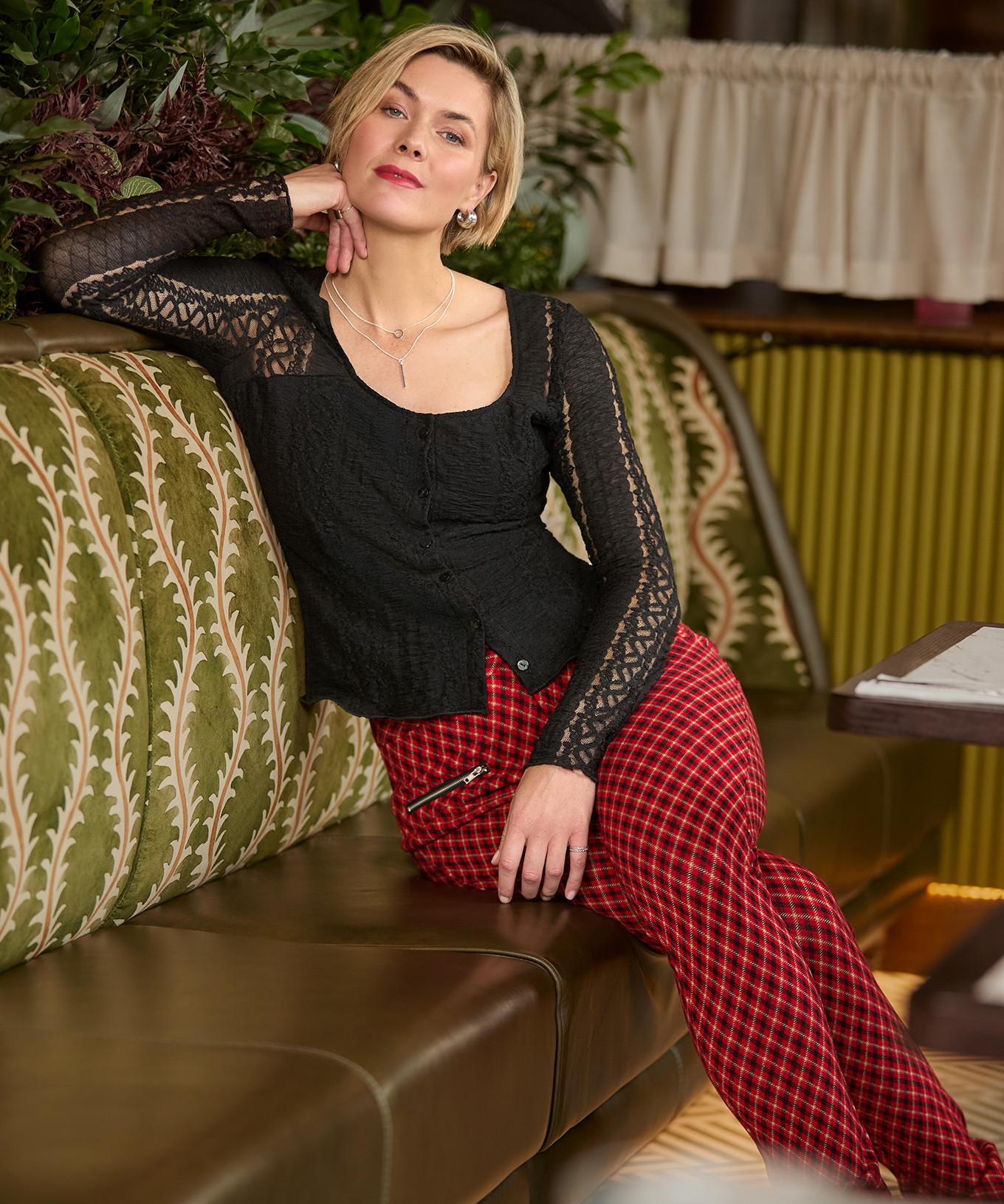 Joe Browns Dehnbares Spitzentop Quadratischer Ausschnitt  